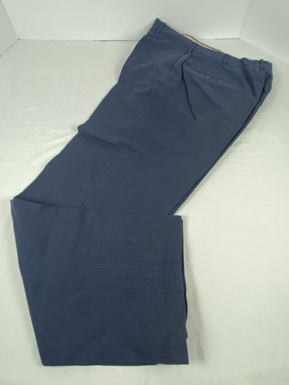 USAF Mens Wool Serge Blue Trousers Size 34 Type II Class 1 Vintage 1962 Rainfair